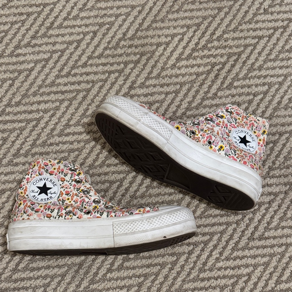 Converse Kids' Floral High-Top Sneakers